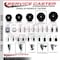 Service Caster 5'' Phenolic Swivel 1-1/8'' Expanding Stem Caster Set with Brake, 4PK SCC-EX20S514-PHR-PLB-118-4 - alternate 3